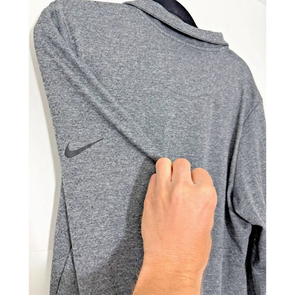 Michigan Wolverines Nike Quarter Zip Mens Medium Gray Pullover